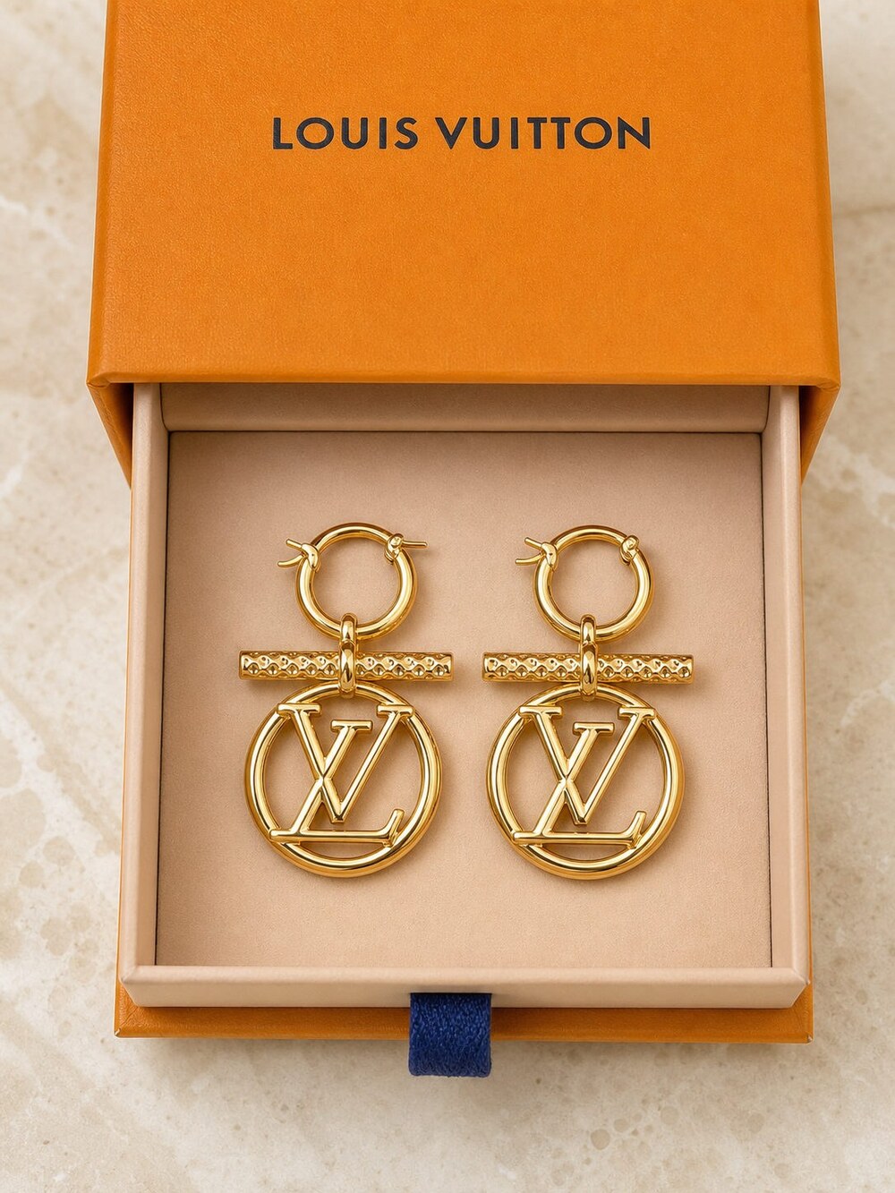 Louis Vuitton Signature Earrings Style 2 | New with Box - Picture 3 of 9